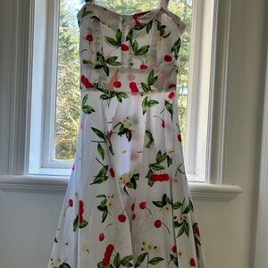 Maggie Tang cherry pattern dress Medium NWOT
